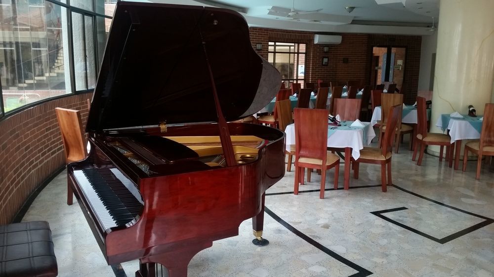 Casa Morales Hotel Internacional Y Centro De Convenciones Ibagué Kültér fotó Piano in the restaurant